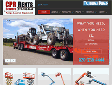 Tablet Screenshot of cprservicesinc.com